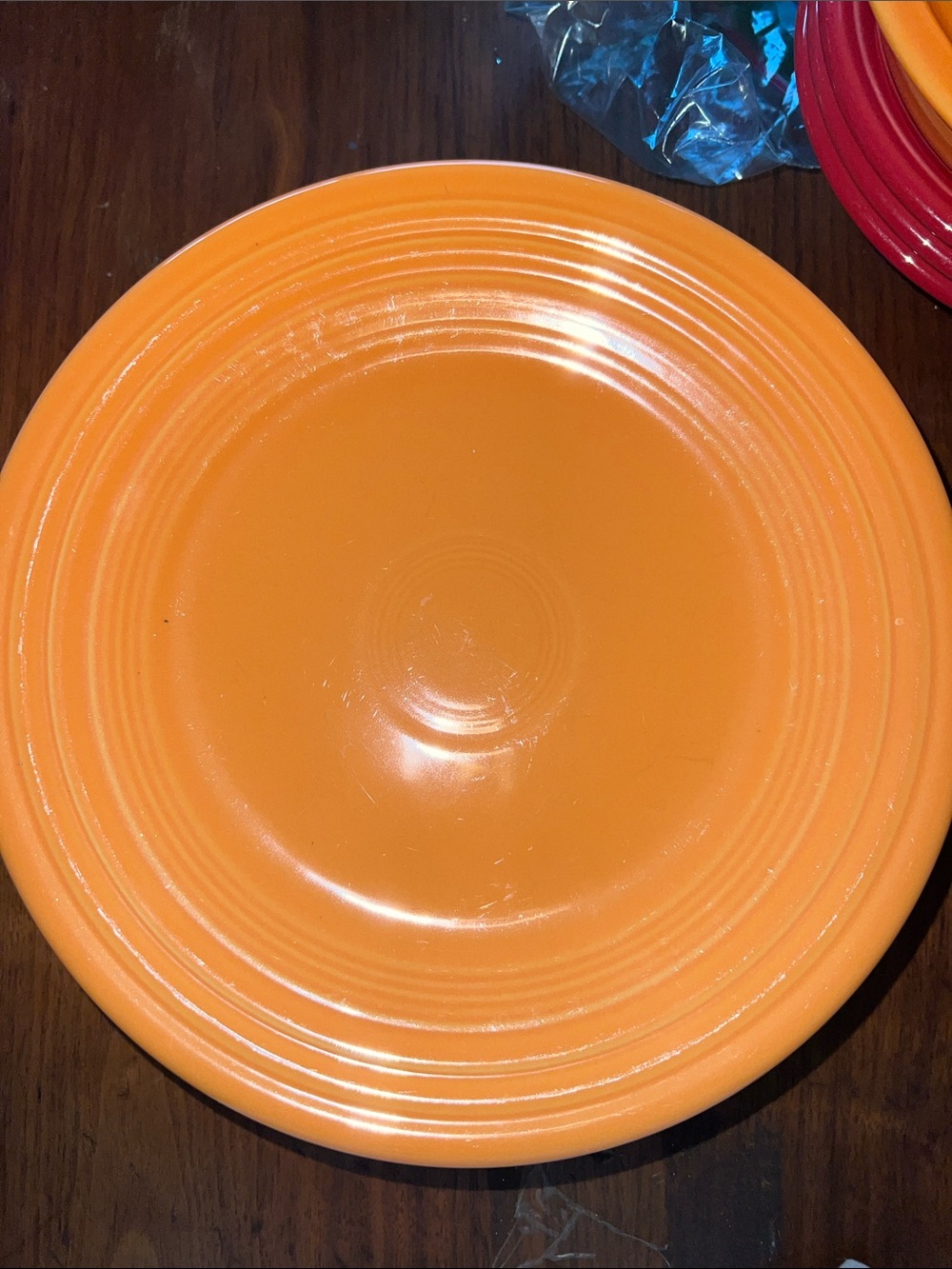 Set 4 Retired Fiesta ware Tangerine salad plates